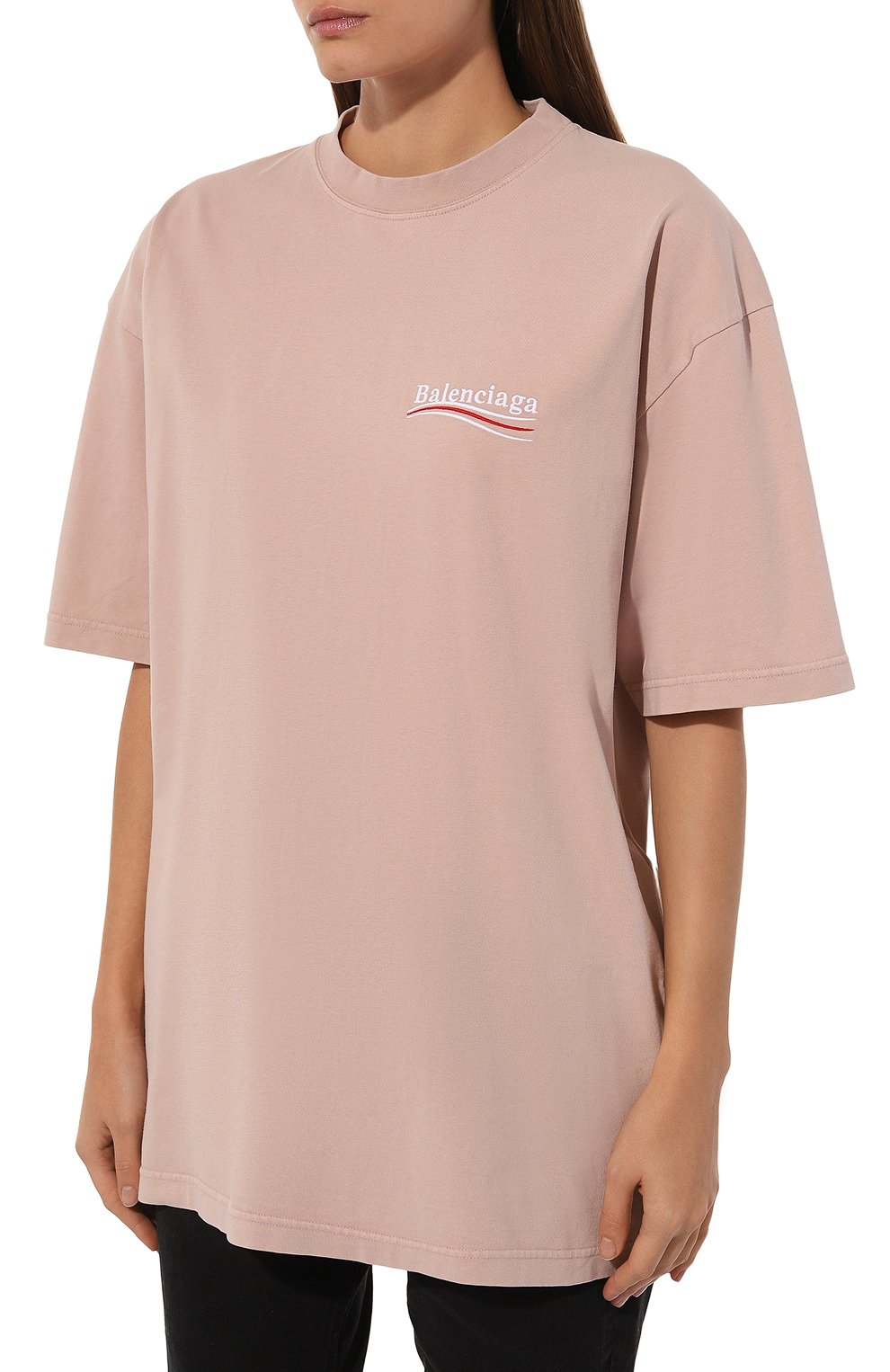 Хлопковая футболка BALENCIAGA, арт. 641655/TKVJ1, фото 3