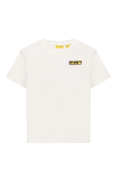 Хлопковая футболка OFF-WHITE, арт. 0BAA002S26JER00C_001