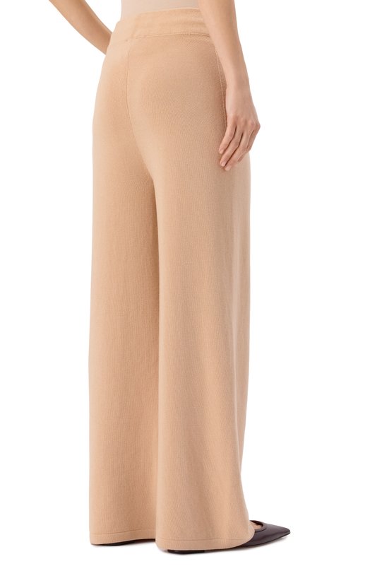 Брюки из лиоцелла и шерсти Ermanno Scervino D474P500XRH Бежевый  D474P500XRH Фото 4