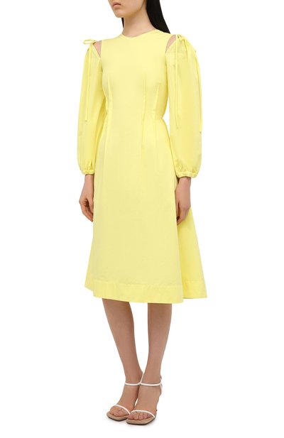 Хлопковое платье MSGM, арт. 3041MDA25 217109, фото 3
