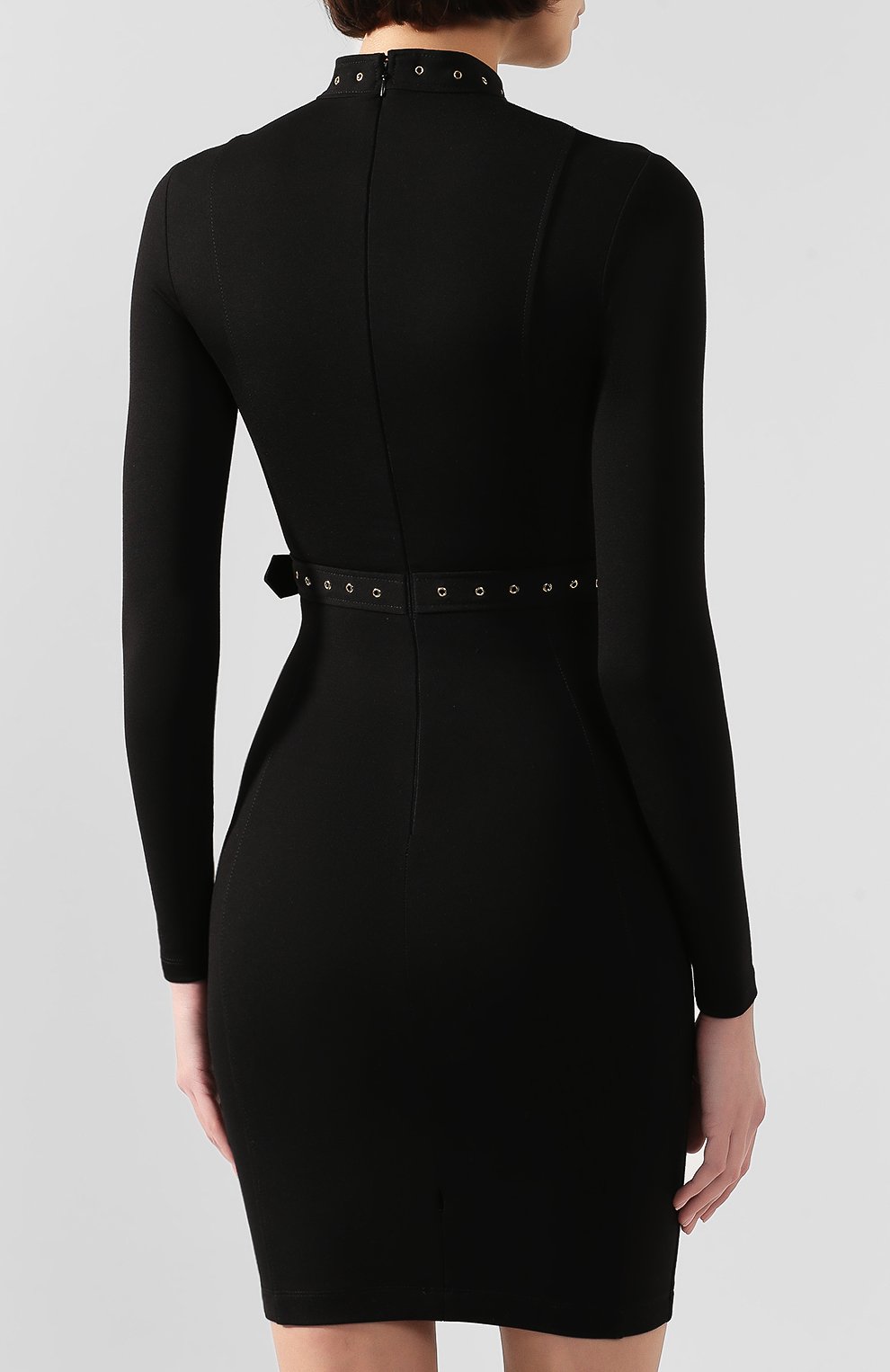 Платье VERSACE JEANS COUTURE черного цвета по цене 28300 руб., арт. D2HUB421-UDM921/11682, фото 4 Платье VERSACE JEANS COUTURE, арт. D2HUB421-UDM921/11682, фото 4