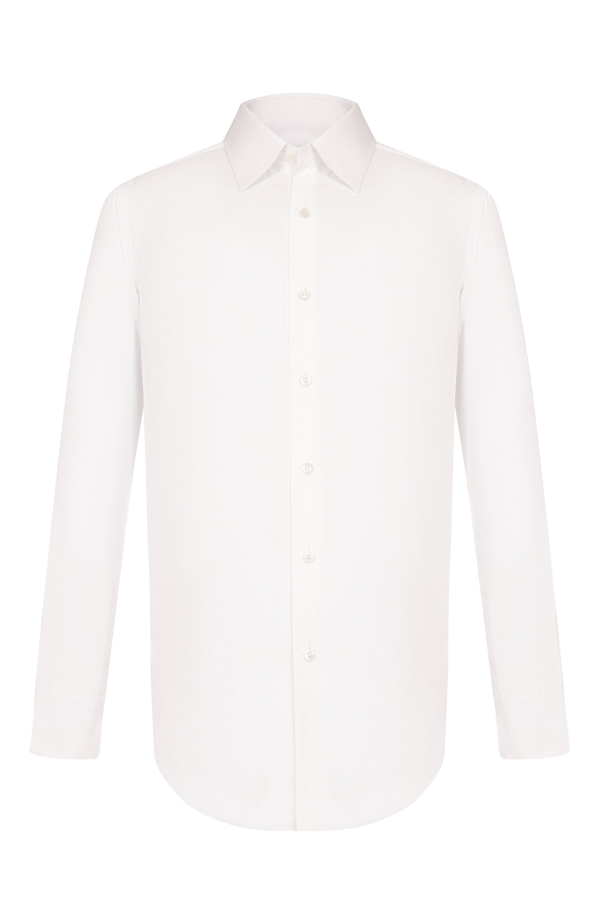 Хлопковая сорочка BRIONI белого цвета по цене 75400 руб., арт. RCB10M/0A04Q, фото 1 Хлопковая сорочка BRIONI, арт. RCB10M/0A04Q, фото 1