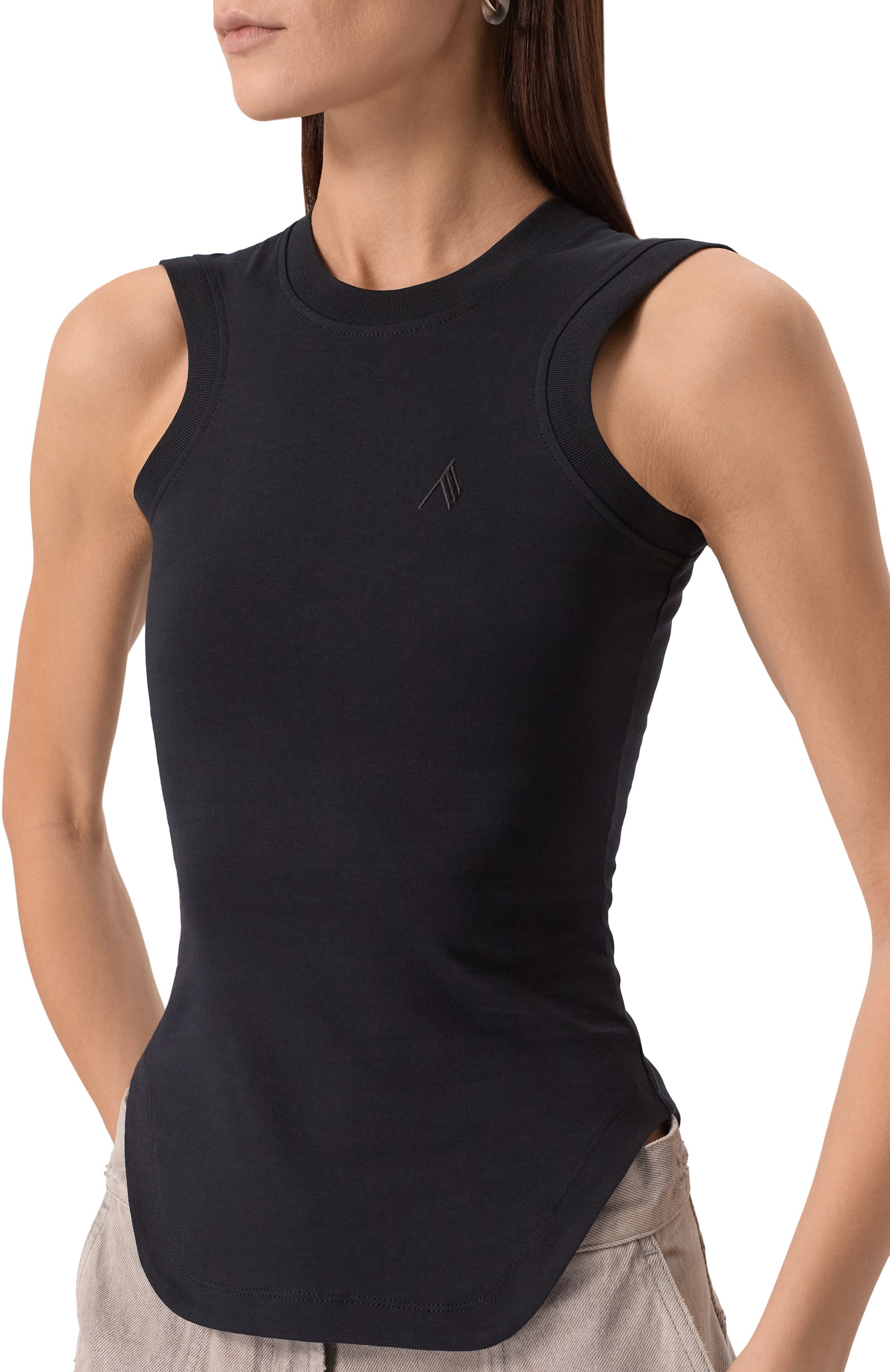 Хлопковая майка THE ATTICO, арт. 250WCN00003/JJJ025AA, фото 5