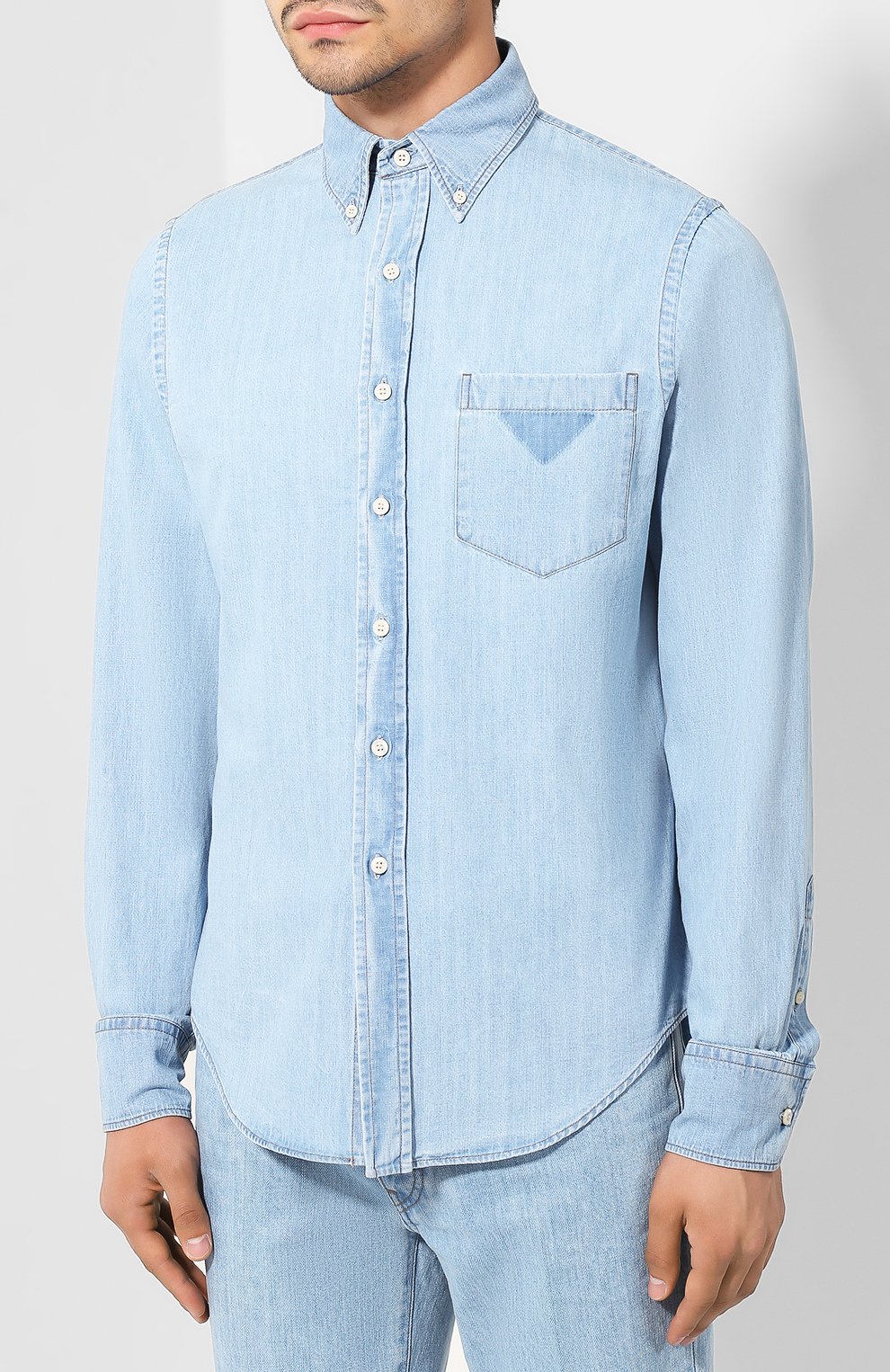 Джинсовая рубашка PRADA, арт. GEC045-1TPU-F0BAU, фото 3