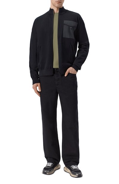 Хлопковая футболка AERONAUTICA MILITARE хаки цвета по цене 8865 руб., арт. TS2537UJ00727, фото 2 Хлопковая футболка AERONAUTICA MILITARE, арт. TS2537UJ00727, фото 2