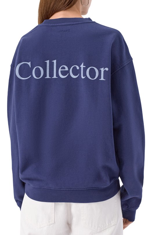 Хлопковый свитшот FRAME x Sotheby's Frame Denim ME25JSS002 Синий  ME25JSS002 Фото 4