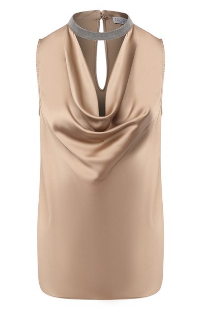 Шелковый топ BRUNELLO CUCINELLI, арт. M0C59DF300, фото 1