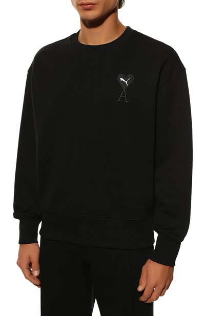 Хлопковый свитшот puma x ami PUMA, арт. 53411101, фото 3