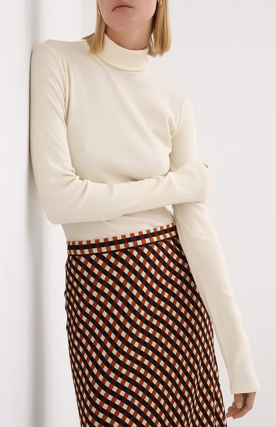 Хлопковая водолазка NANUSHKA кремового цвета по цене 39950 руб., арт. HARRI_CREME_RIB JERSEY, фото 3 Хлопковая водолазка NANUSHKA, арт. HARRI_CREME_RIB JERSEY, фото 3