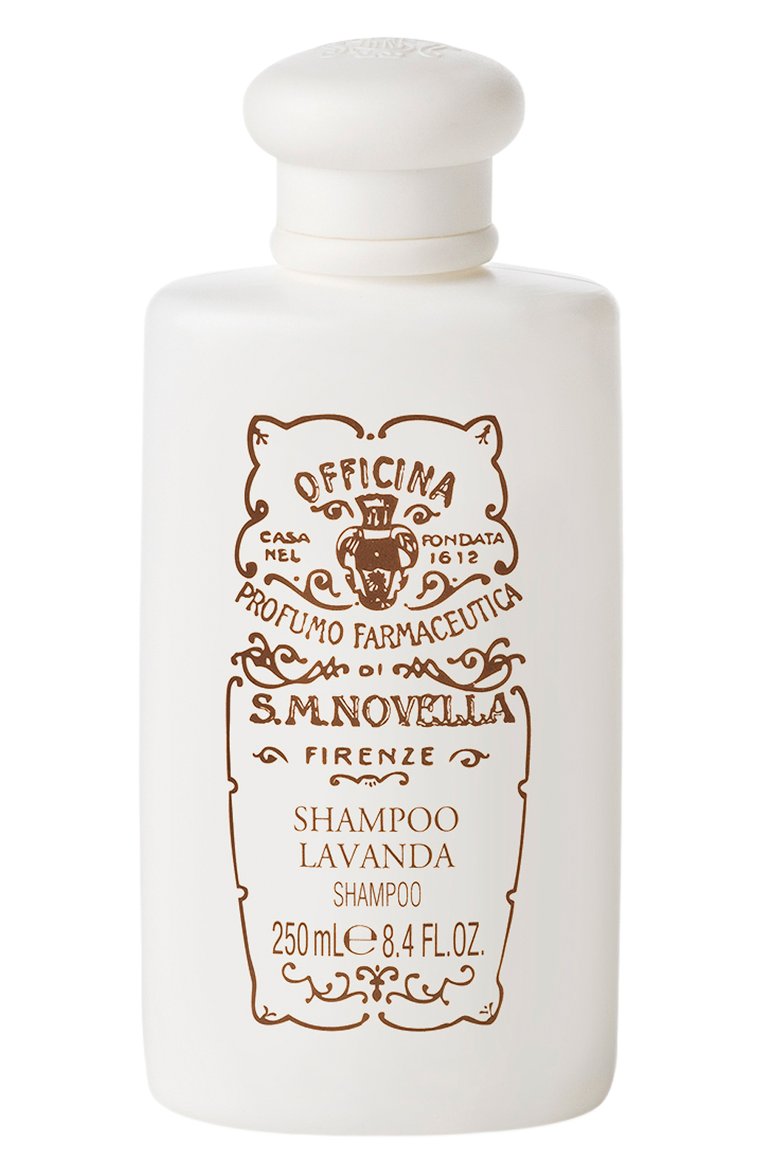 Шампунь для волос lavanda (250ml) SANTA MARIA NOVELLA бесцветного цвета, арт. SMN7010728 | Фото 1 (Региональные ограничения белый список (Axapta Mercury): Не проставлено; Нос: Не проставлено; Тип продукта: Шампуни; Назначение: Для волос; Косметика кросс-кт: Уход У)