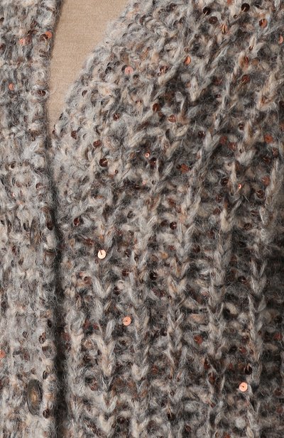 Вязаный кардиган с накладными карманами BRUNELLO CUCINELLI, арт. M4K336316, фото 5