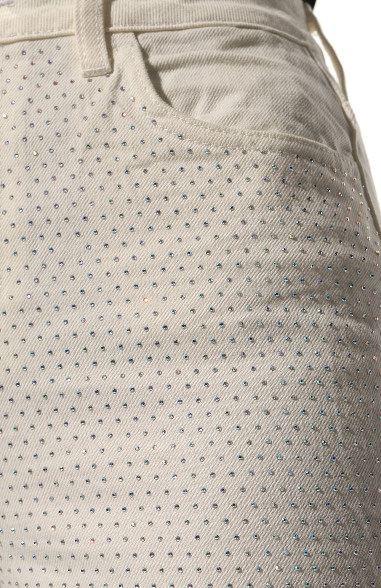 Джинсы с отделкой стразами LIU JO, арт. CF2335 D4770, фото 5