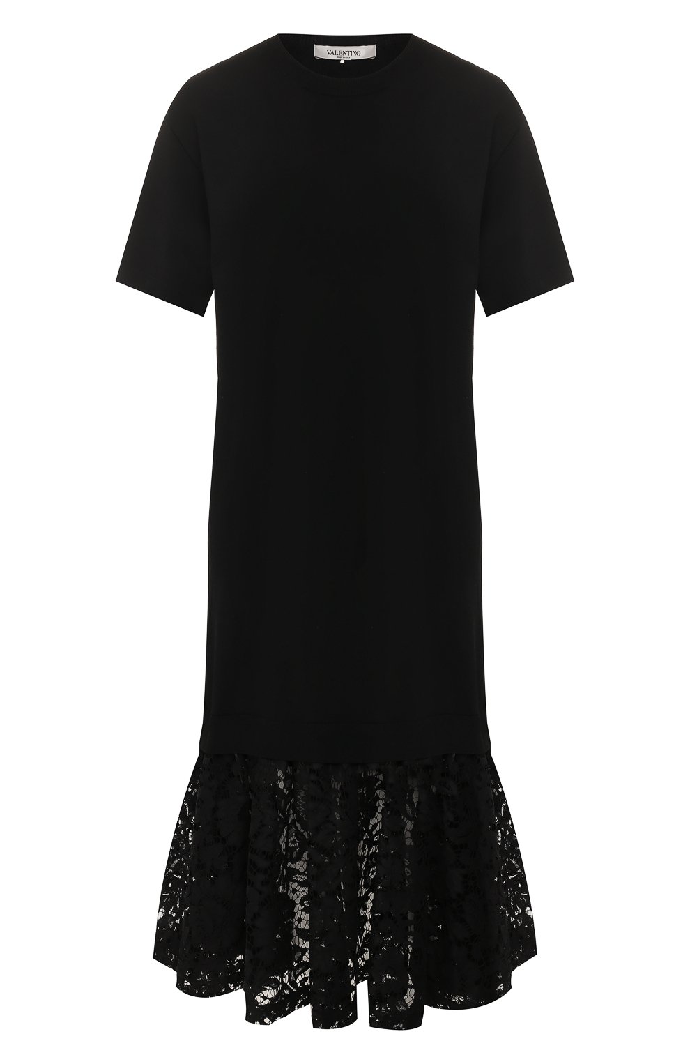 Платье из вискозы VALENTINO черного цвета по цене 286000 руб., арт. SB3KDA304QE, фото 1 Платье из вискозы VALENTINO, арт. SB3KDA304QE, фото 1
