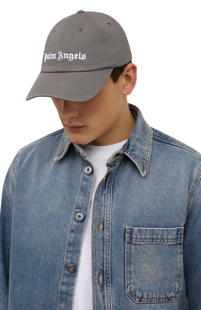Хлопковая бейсболка PALM ANGELS, арт. PMLB003F21FAB0020901, фото 2