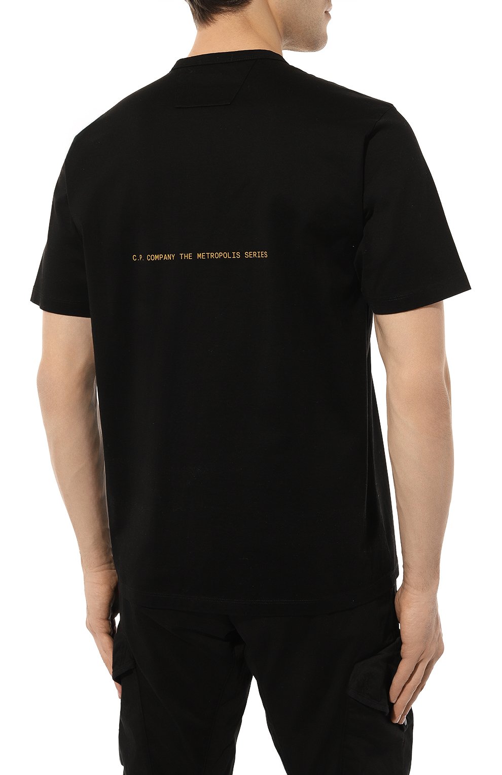 Хлопковая футболка C.P. COMPANY, арт. 16CLTS042A006370W, фото 4