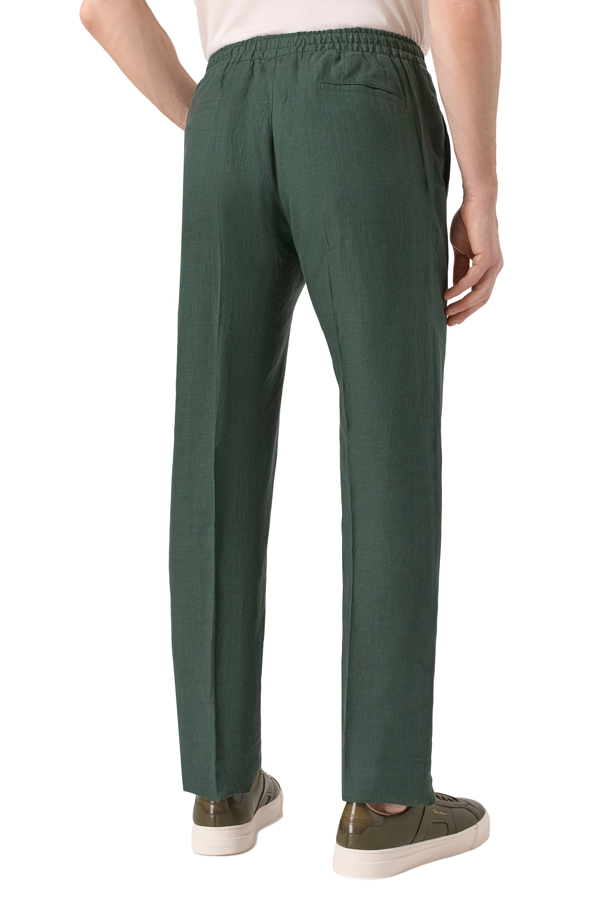 Льняные брюки KITON, арт. UPN01H0928611, фото 4