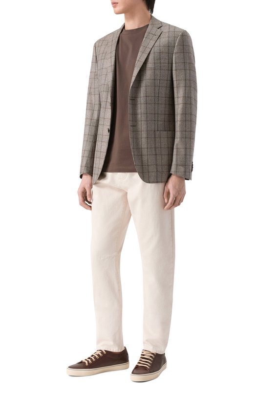 Джинсы Leisure fit Brunello Cucinelli M237UX1290 Кремовый  M237UX1290 Фото 2