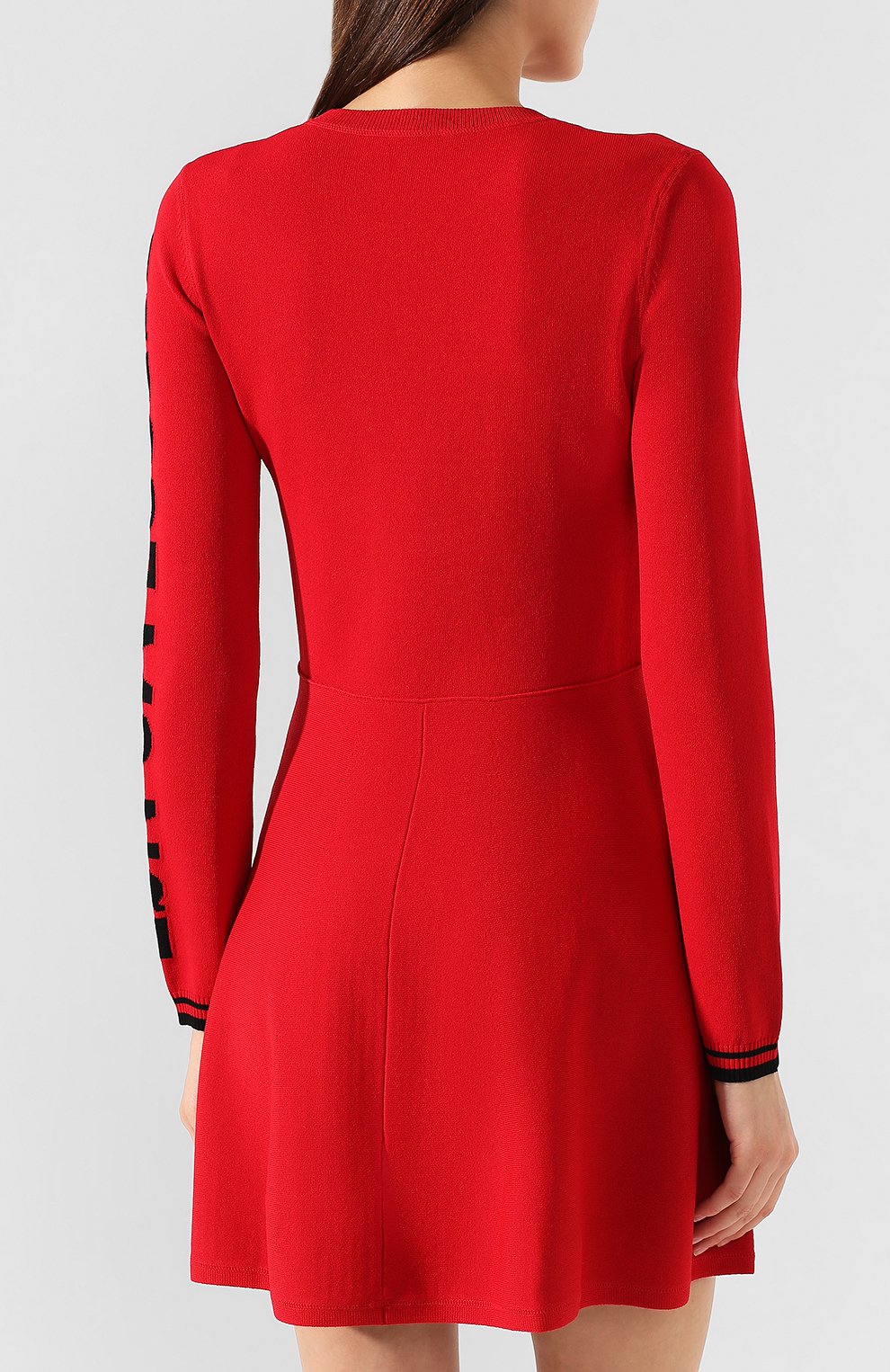 Платье из вискозы REDVALENTINO красного цвета по цене 43200 руб., арт. SR0KD102/455, фото 4 Платье из вискозы REDVALENTINO, арт. SR0KD102/455, фото 4