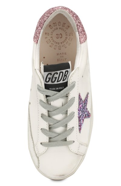 Кожаные кеды superstar GOLDEN GOOSE DELUXE BRAND белого цвета по цене 25400 руб., арт. G35KS301.B14, фото 4 Кожаные кеды superstar GOLDEN GOOSE DELUXE BRAND, арт. G35KS301.B14, фото 4