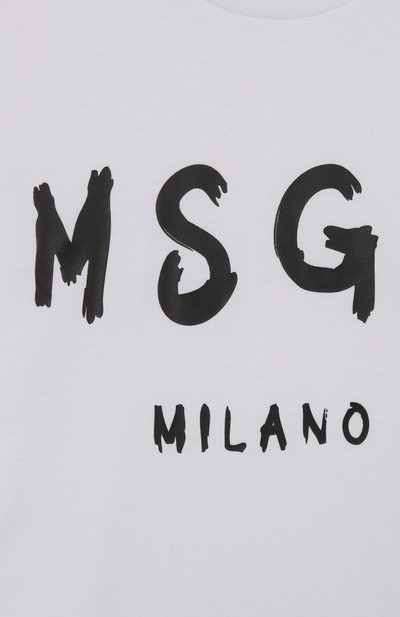 Хлопковая футболка MSGM KIDS, арт. F5MSJUTH007, фото 3