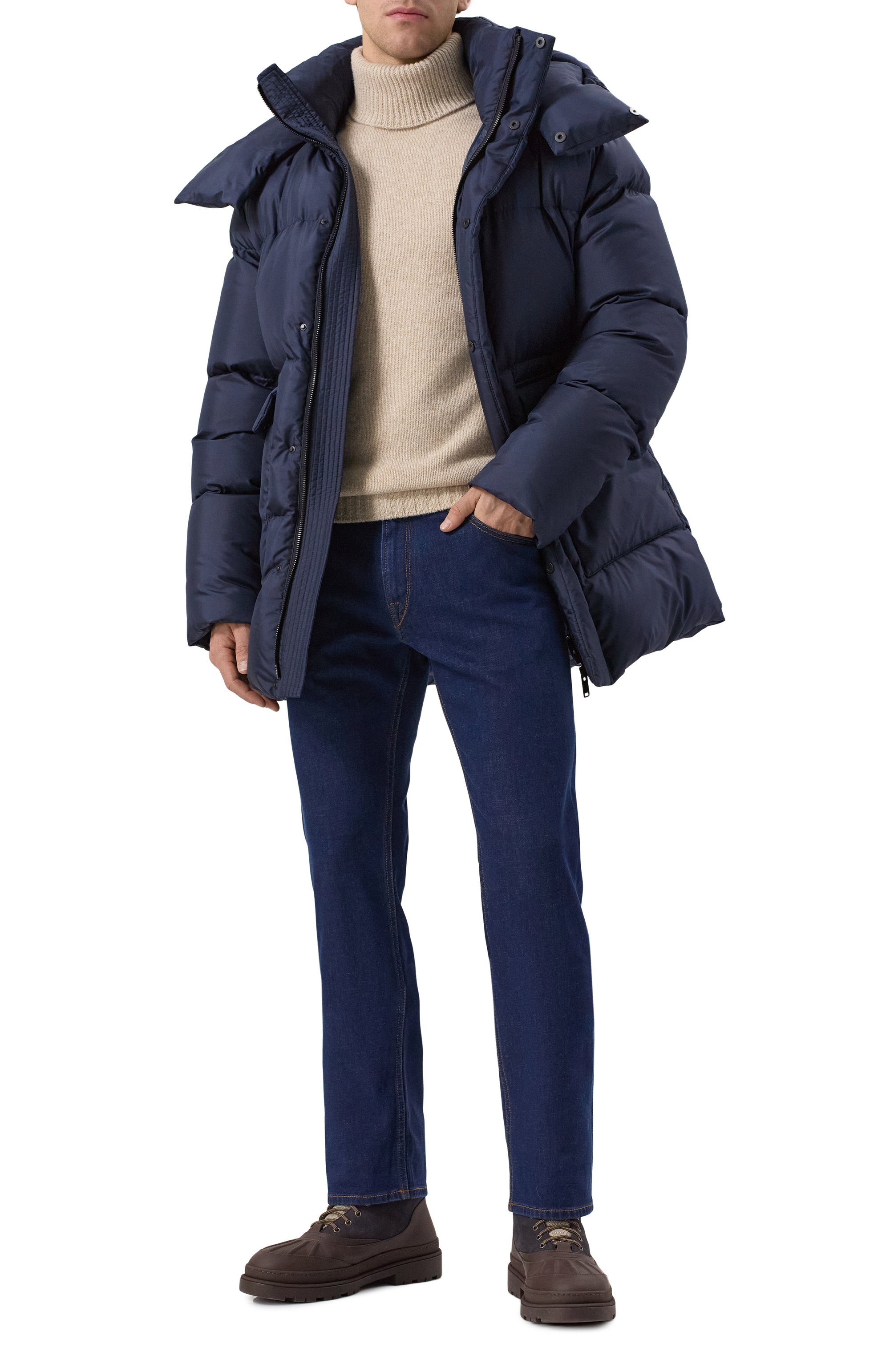 Шелковый пуховик MVST, арт. ICU0002/ZE_SET, фото 2