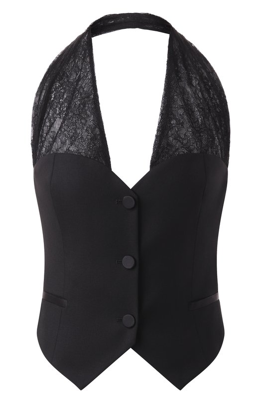Шерстяной жилет Nina Ricci 25PCT0017/WV0322 Чёрный 25PCT0017/WV0322