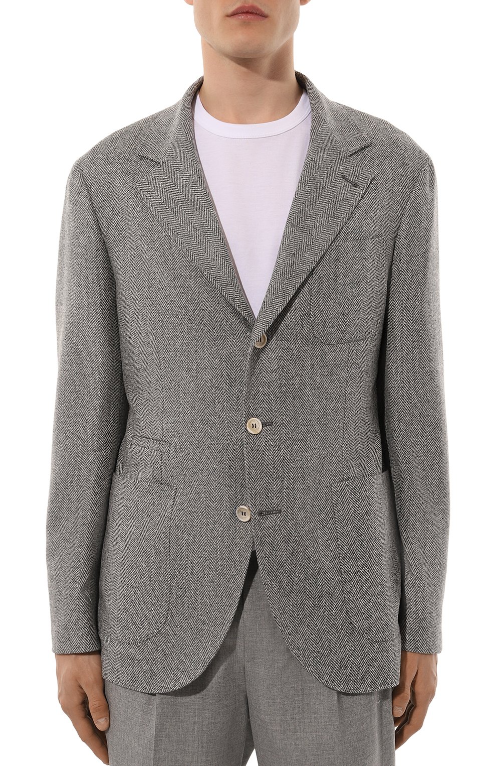 Пиджак из шерсти и шелка BRUNELLO CUCINELLI, арт. MY4527BND, фото 4