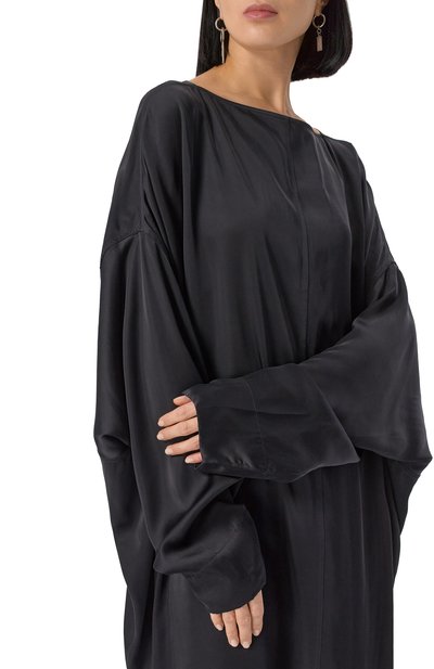 Атласная туника RICK OWENS, арт. R001E7599/SCH, фото 5