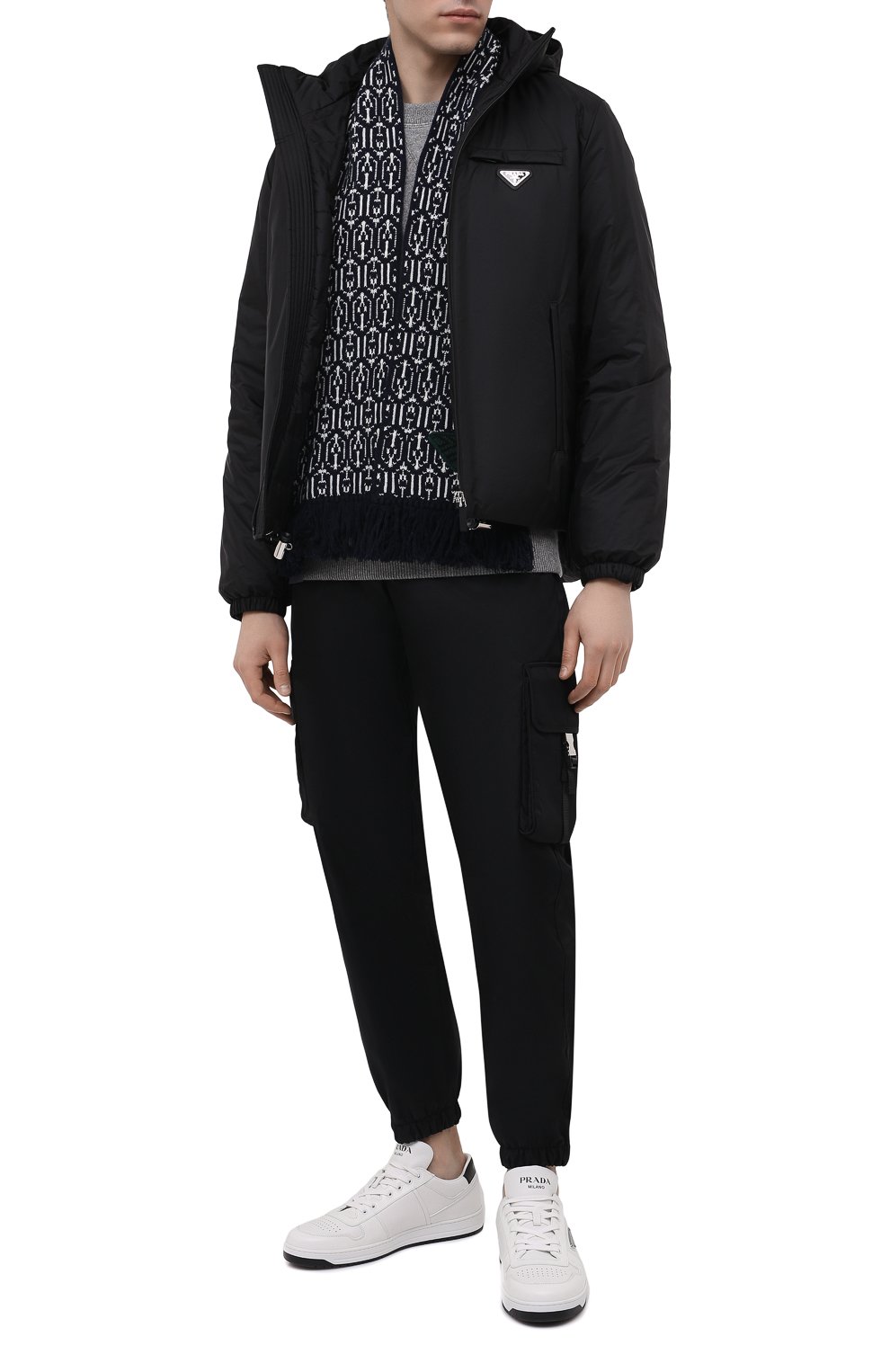 Шарф из шерсти и кашемира PRADA, арт. UMS406-1ZJ0-F057L-212, фото 2