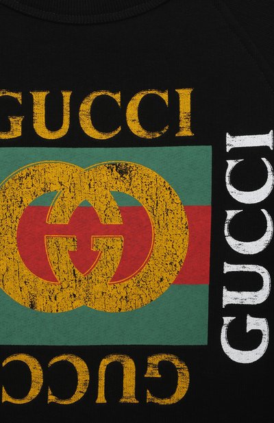 Хлопковый свитшот GUCCI, арт. 483878/X3G97, фото 3