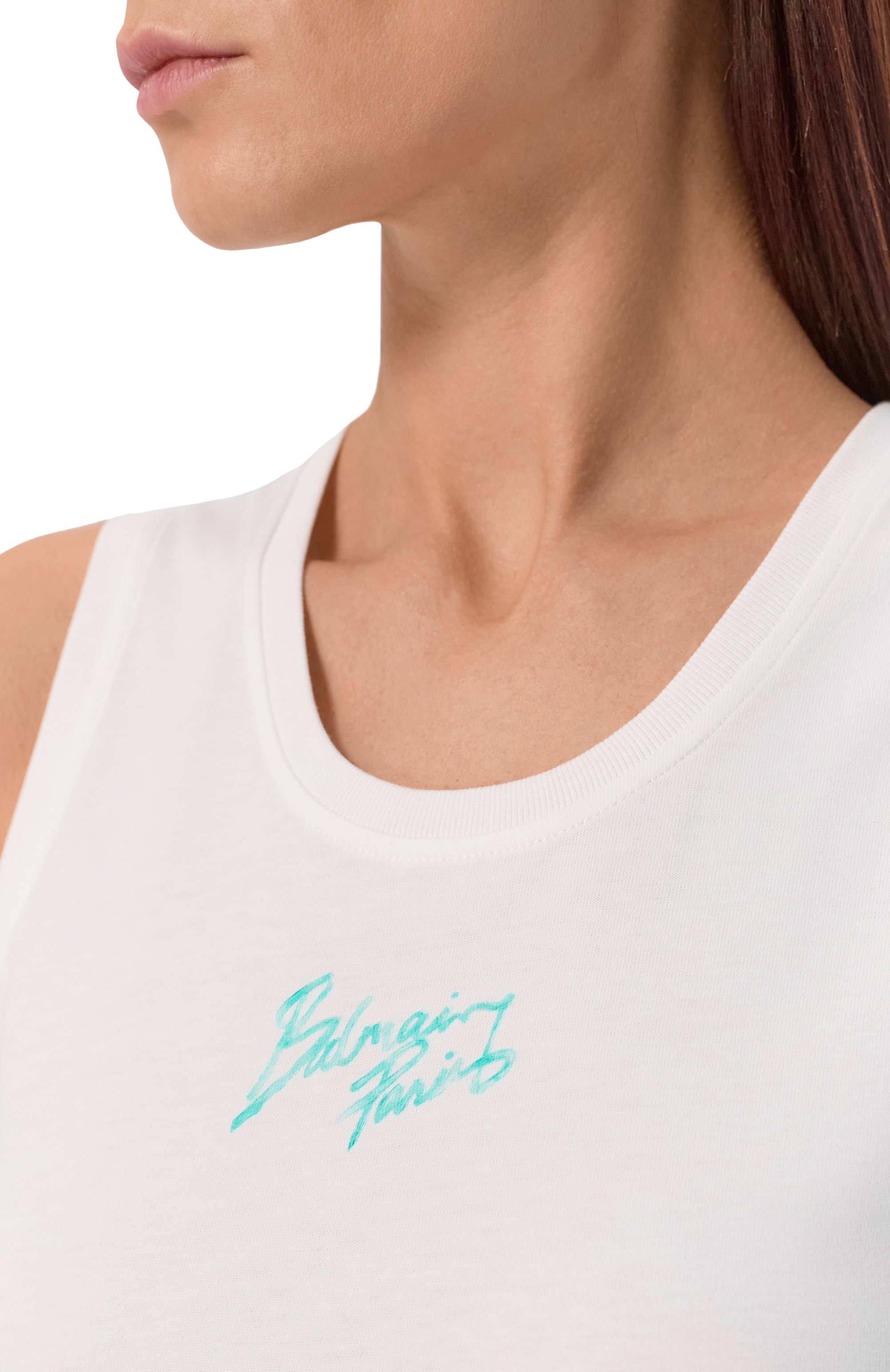 Хлопковая майка BALMAIN, арт. GF1EB075/BD40, фото 5