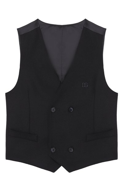 Жилет из шерсти и вискозы DOLCE & GABBANA, арт. L41V32/FU28G/8-12+