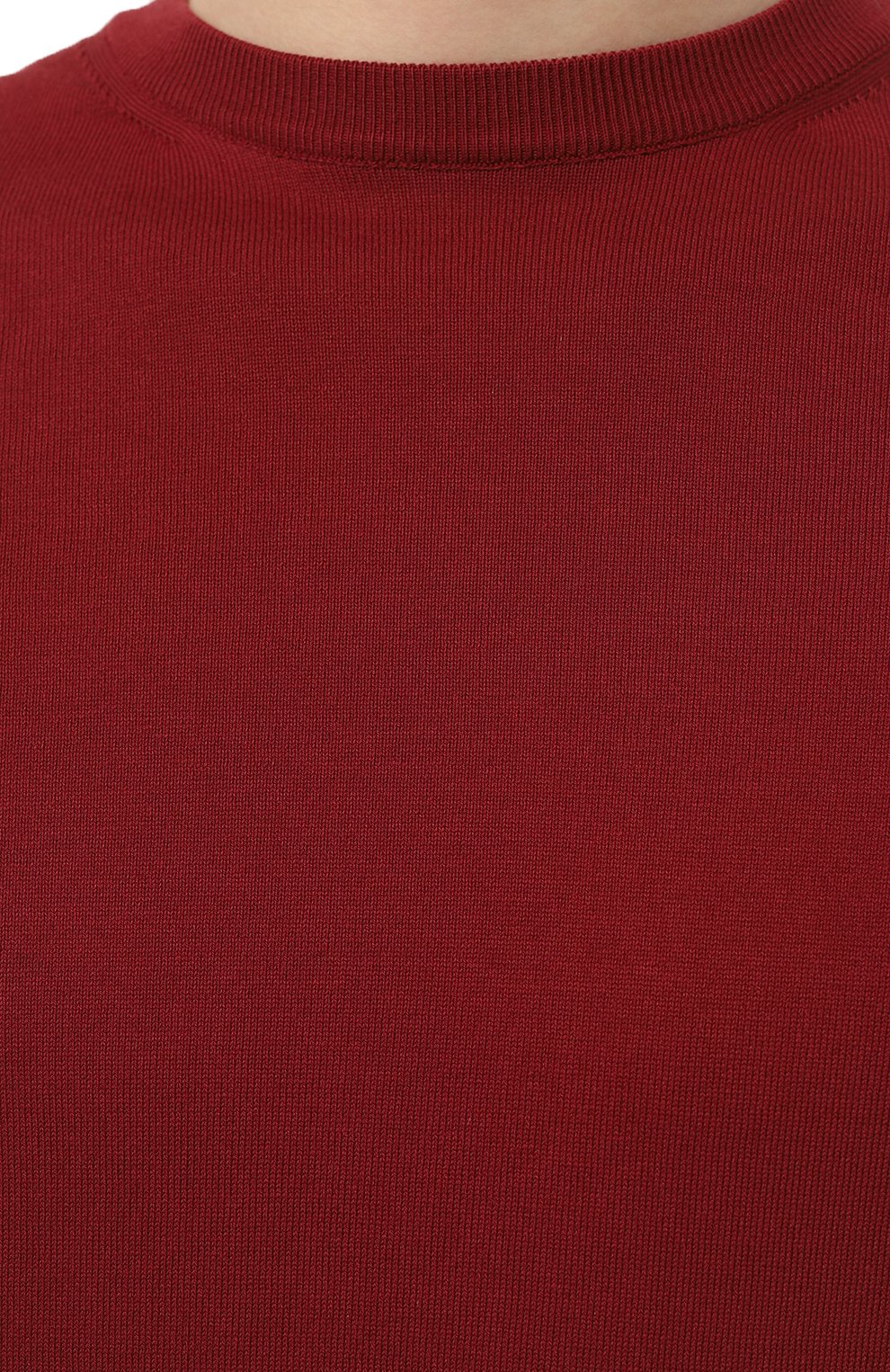 Хлопковый джемпер CANALI бордового цвета по цене 30900 руб., арт. C0719/MK00145, фото 5 Хлопковый джемпер CANALI, арт. C0719/MK00145, фото 5