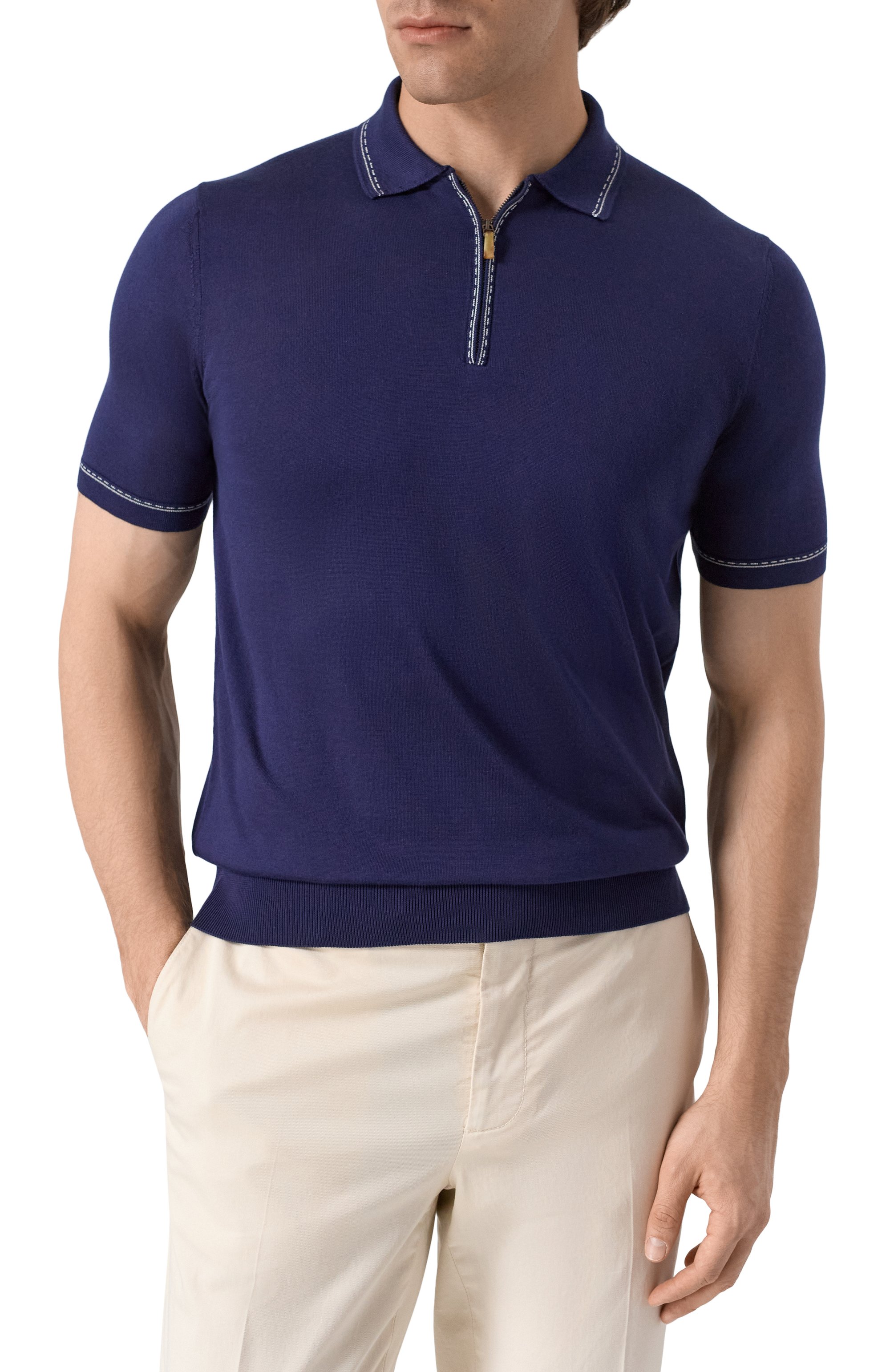 Шелковое поло COLOMBO, арт. MA04603/STA/4-120AN-M, фото 3