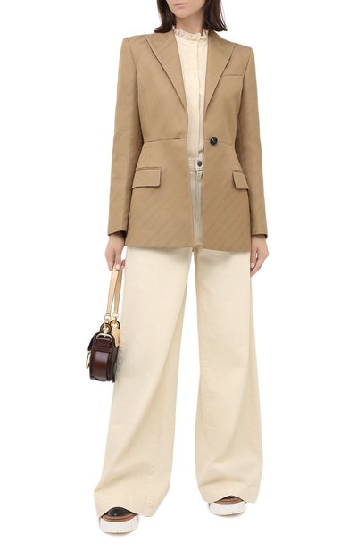 Блузка SEE BY CHLOÉ кремового цвета по цене 35350 руб., арт. CHS20AHT01013, фото 2 Блузка SEE BY CHLOÉ, арт. CHS20AHT01013, фото 2