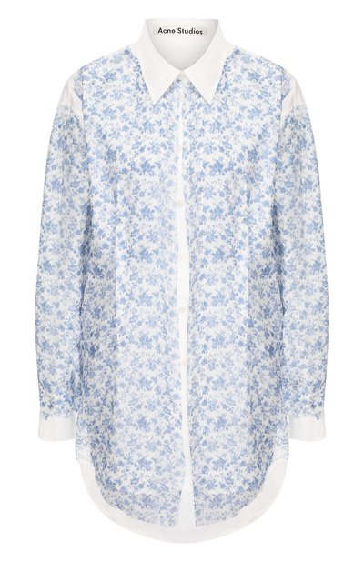 Женская рубашка из смеси хлопка и шелка ACNE STUDIOS, арт. AC0217/W