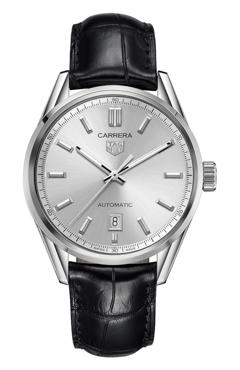 Мужские часы carrera TAG HEUER бесцветного цвета, арт. WBN2111.FC6505 | Фото 1 (Механизм: Автомат; Материал корпуса: Сталь; Региональные ограничения белый список (Axapta Mercury): Не проставлено; Нос: Не проставлено; Цвет циферблата: Серебристый)