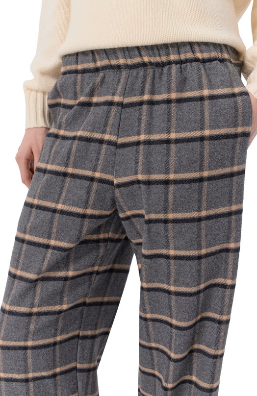 Хлопковые брюки Academia LUNA/75DM1 Серый  LUNA/75DM1 Фото 5