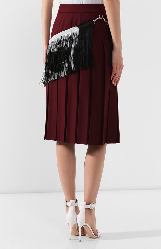 Юбка-миди CALVIN KLEIN 205W39NYC Бордовый, фото 4