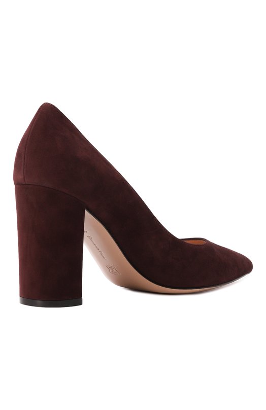 Замшевые туфли Piper 85 Gianvito Rossi G21375.85RIC.CAMB0UR Бордовый  G21375.85RIC.CAMB0UR Фото 5
