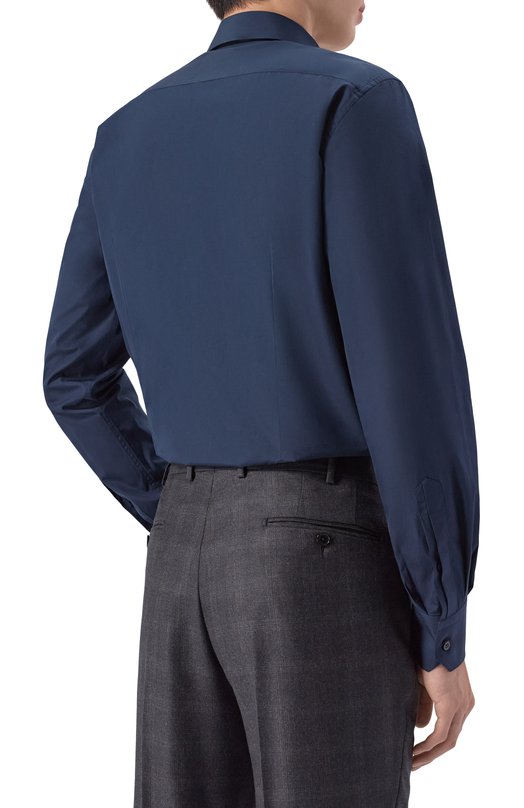 Хлопковая сорочка Stefano Ricci MC007132/BN2719 Синий  MC007132/BN2719 Фото 4