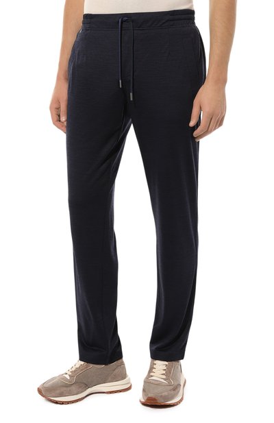 Шерстяные брюки CAPOBIANCO синего цвета по цене 46450 руб., арт. MPAN.0X00., фото 3 Шерстяные брюки CAPOBIANCO, арт. MPAN.0X00., фото 3