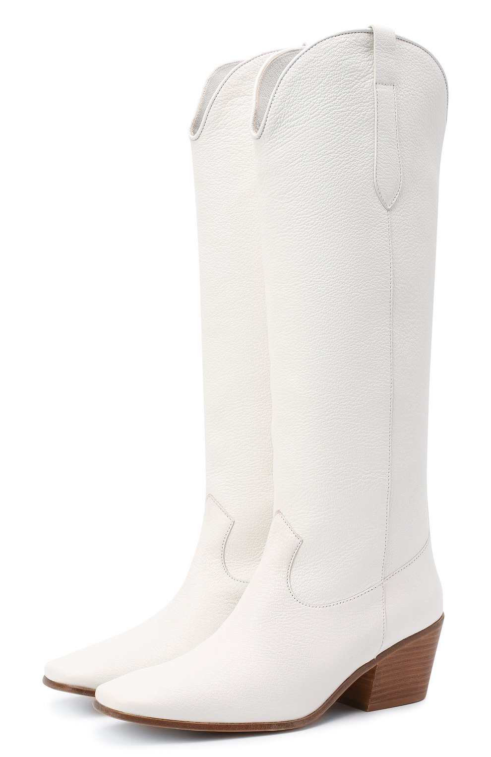 Кожаные сапоги willa BY FAR белого цвета по цене 89900 руб., арт. 20FWWLDWHGRL, фото 1 Кожаные сапоги willa BY FAR, арт. 20FWWLDWHGRL, фото 1