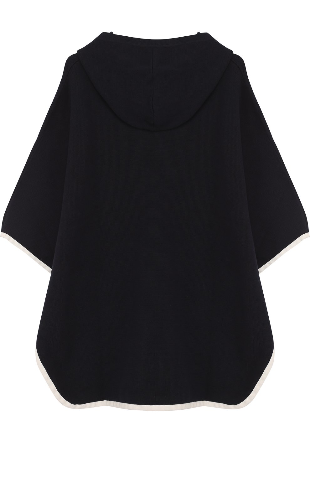 Хлопковое пончо с капюшоном CHLOÉ синего цвета по цене 20500 руб., арт. C16316/14A, фото 2 Хлопковое пончо с капюшоном CHLOÉ, арт. C16316/14A, фото 2