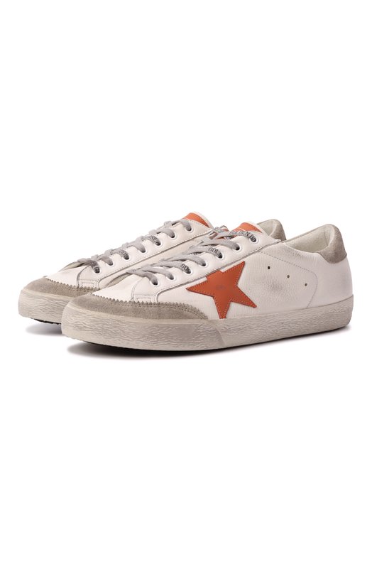 Кожаные кеды Super Star Golden Goose Deluxe Brand GMF00825.F006840 Белый GMF00825.F006840