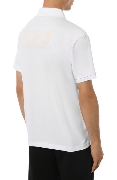 Хлопковое поло EA7, арт. 6DPF16/PJVQZ/XL, фото 4