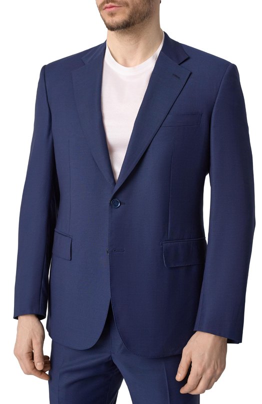 Шерстяной костюм Stefano Ricci M1SF432220/W0032S/64 Синий  M1SF432220/W0032S/64 Фото 4