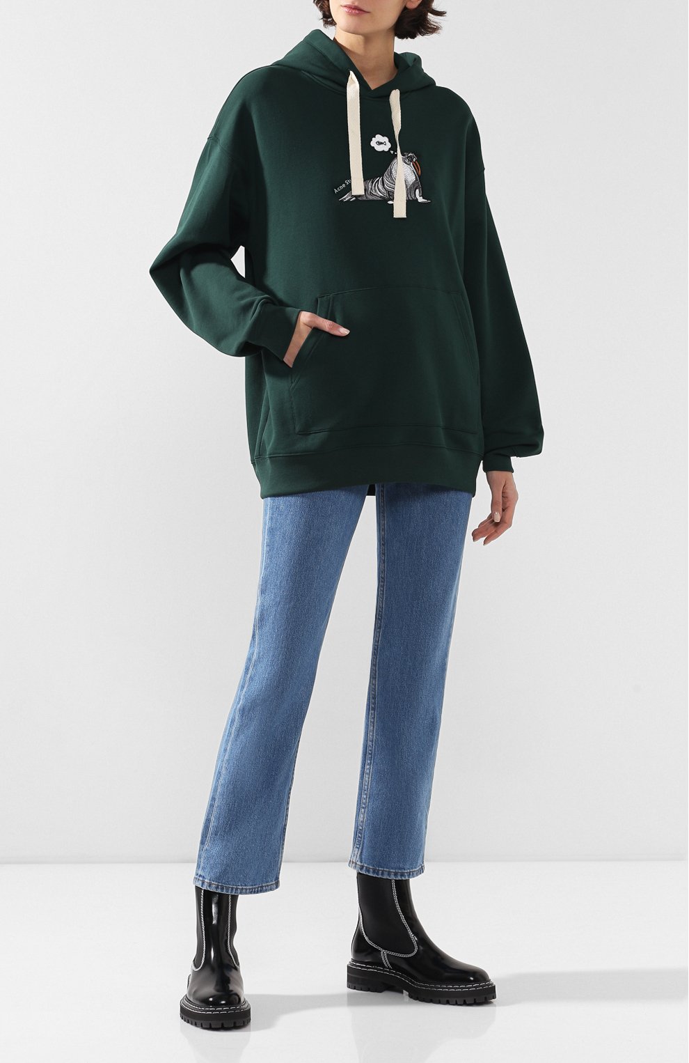 Хлопковое худи ACNE STUDIOS, арт. CI0026, фото 2