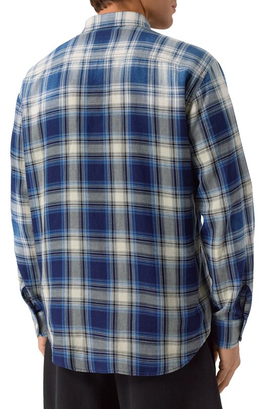 Хлопковая рубашка Dsquared2 S74DM0958/D35206 Синий  S74DM0958/D35206 Фото 4