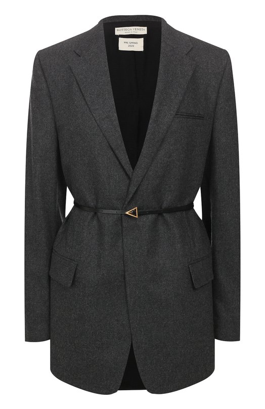 Жакет из смеси шерсти и кашемира Bottega Veneta 606463/VKIA0 Серый 606463/VKIA0